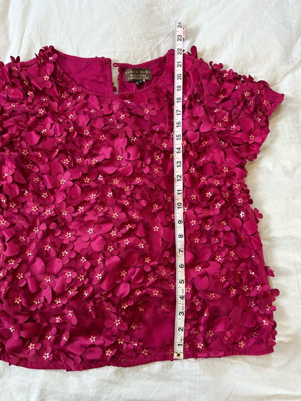 NWT* Anthropologie/Varun Bahl Rosemarie Textured Blouse size 4 - Picture 12 of 12
